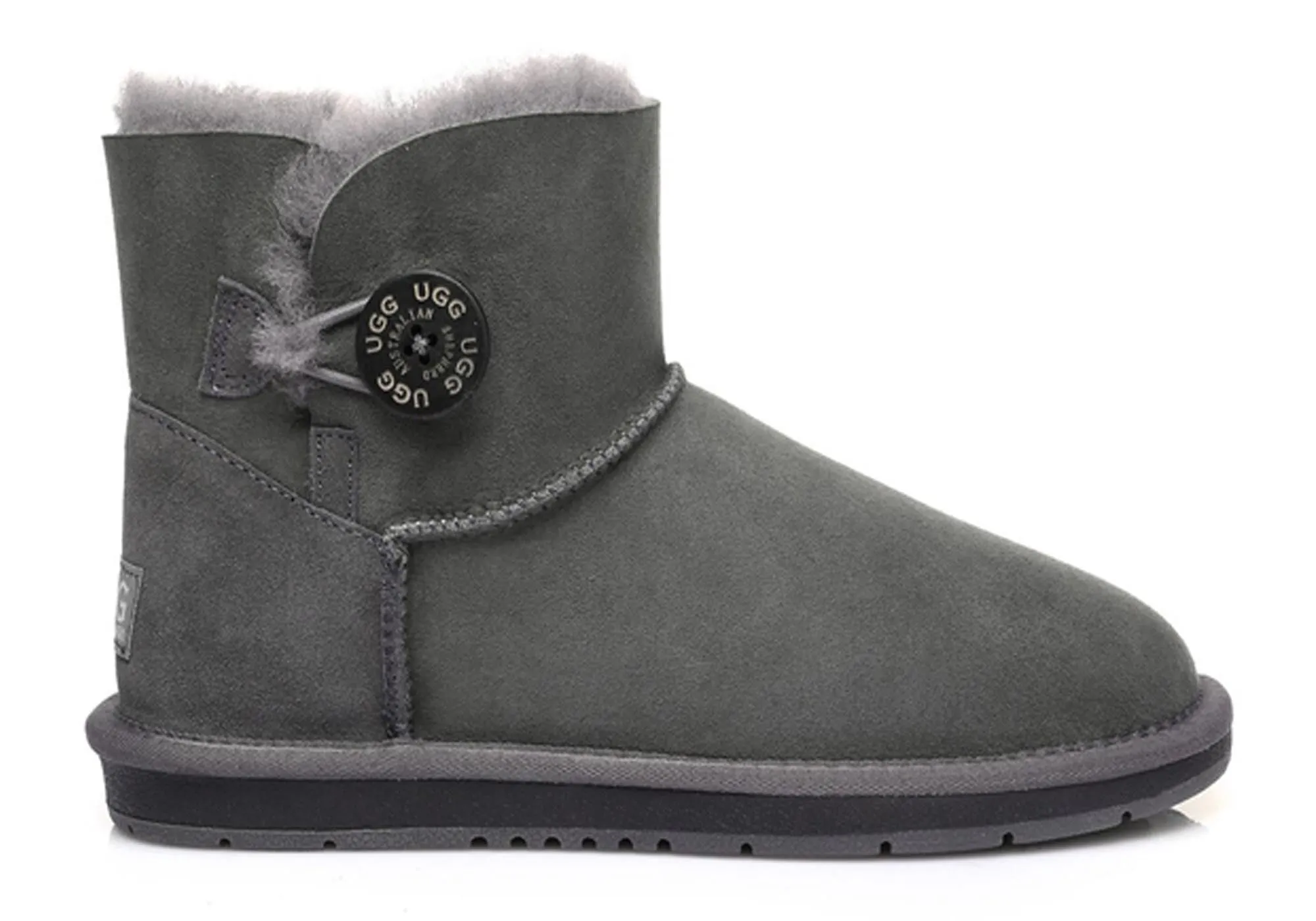 Day Wear Fashionable Comfort UGG Australian Shepherd Unisex Mini Button Ugg Boots