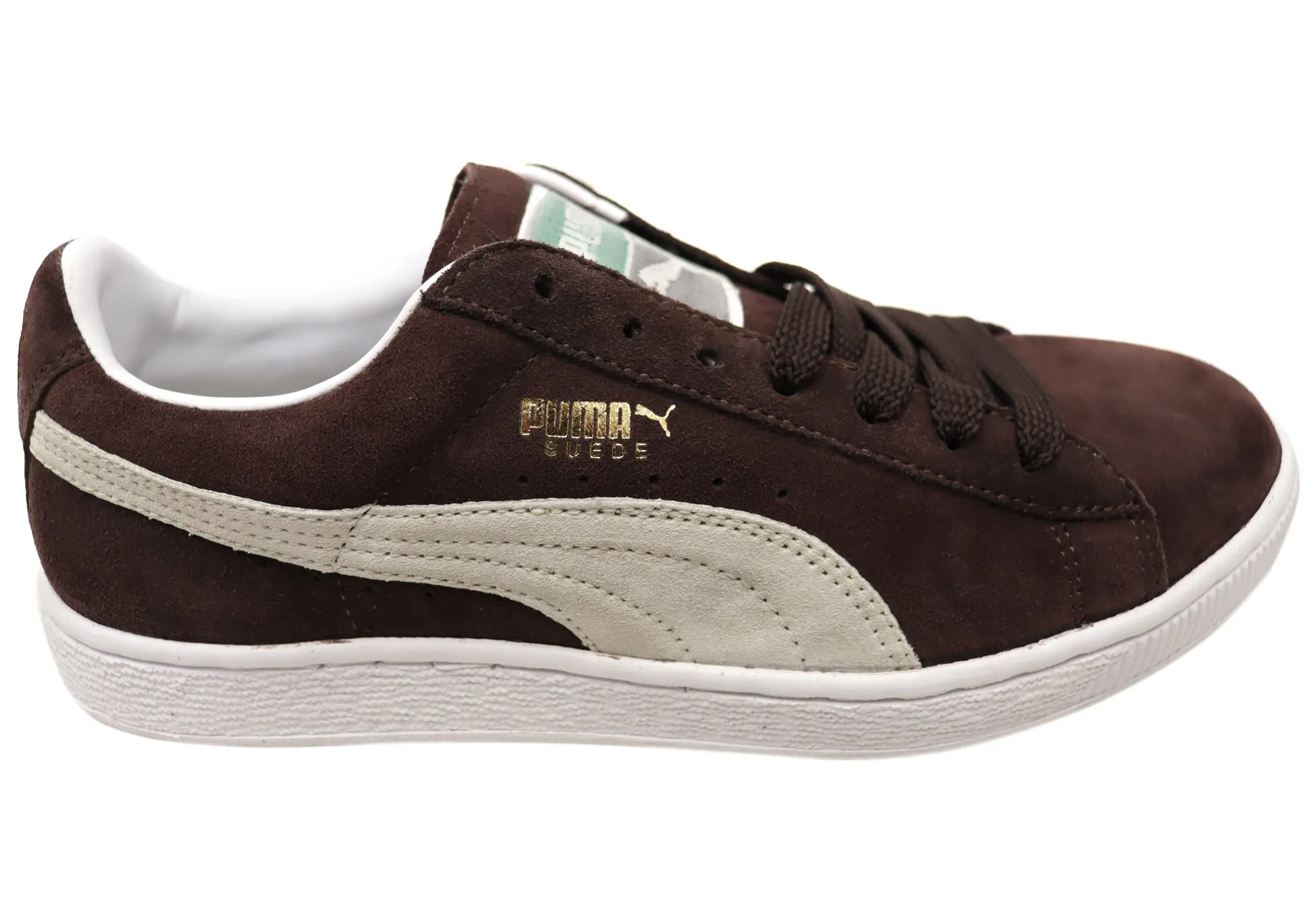 Jogging Gear Puma Mens 181649 Suede Leather Comfortable Lace Up Shoes