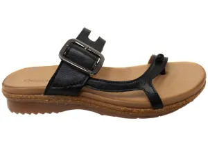 Orizonte Balmaine Womens Comfortable European Leather Thongs Sandals Easy Lock