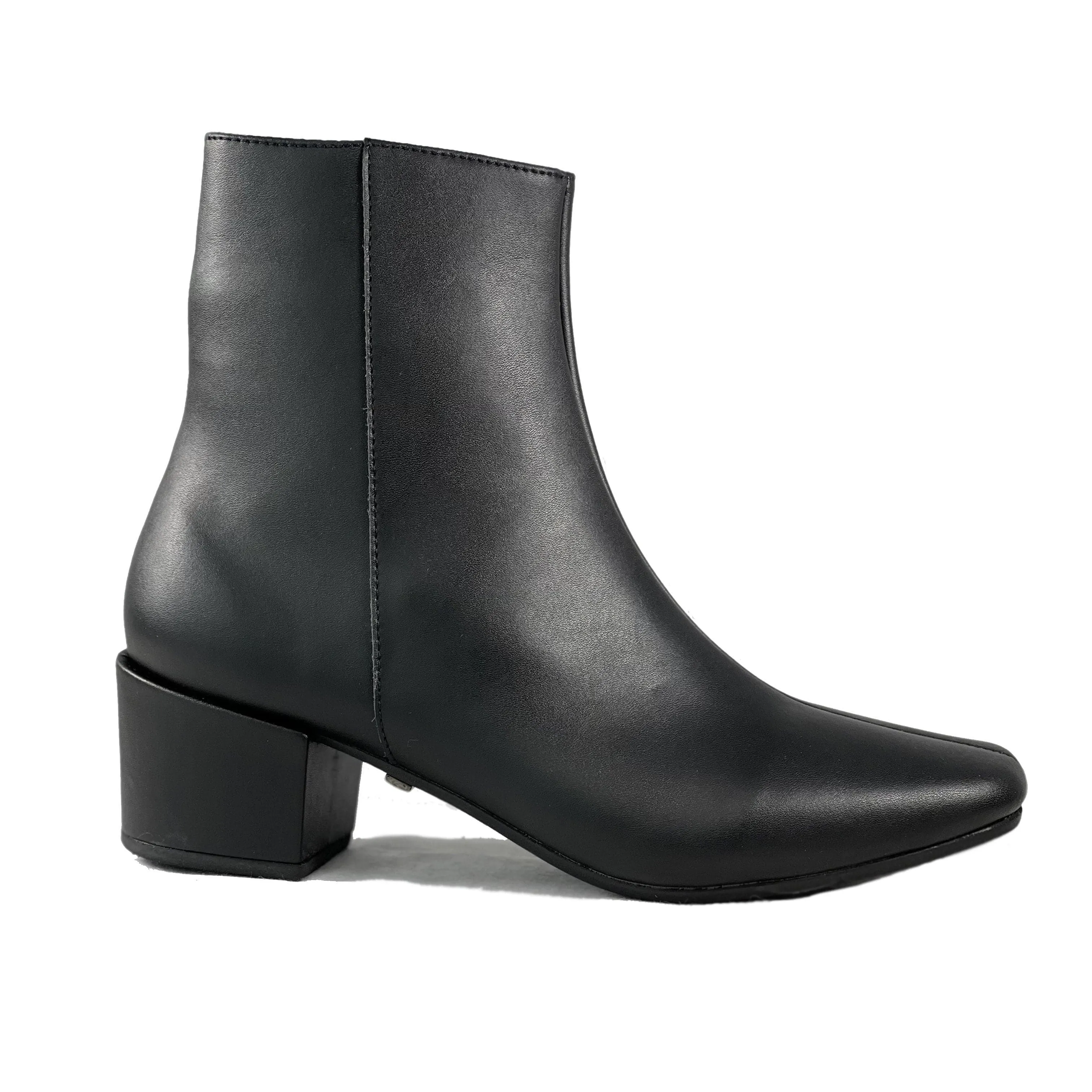 'Jacqui' vegan-leather ankle boot by Zette Shoes - black Fashion Choice Flexible Frame Work Commute