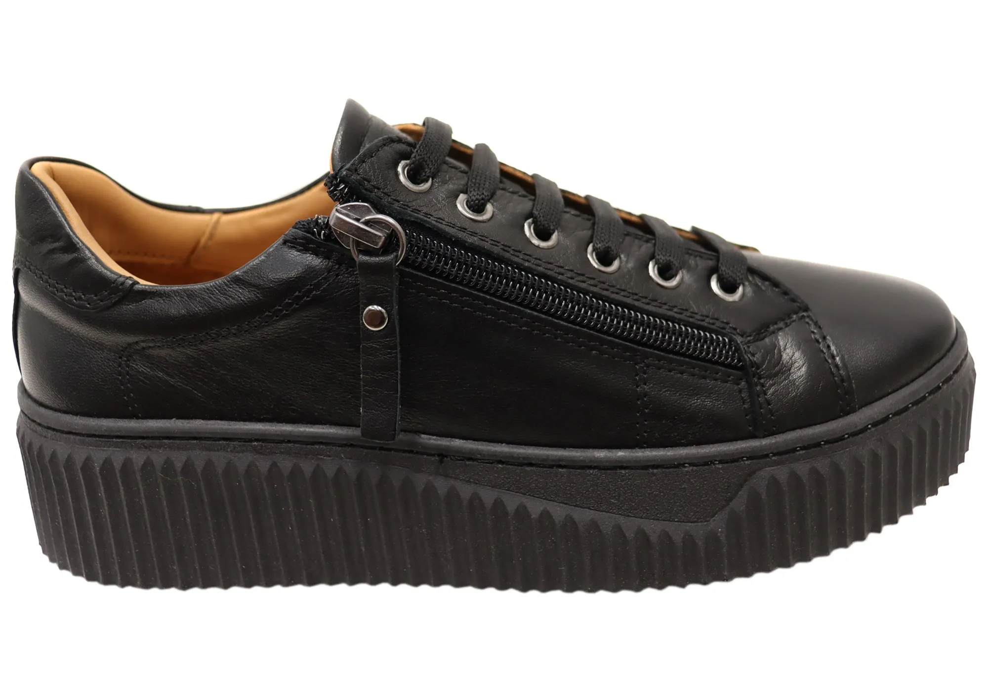 Orizonte Altara Womens Comfortable Leather European Shoes Queen Fit Hill Tough
