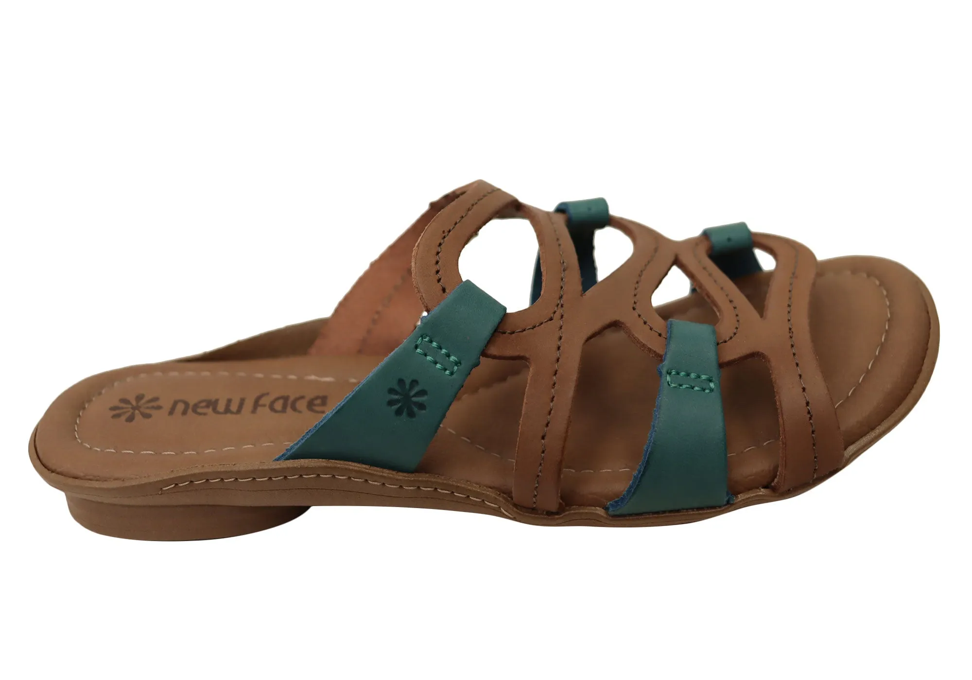 Relaxed Outdoor Footwear Flexible Build New Face Kestral Womens Comfort Leather Slides Sandals Made In Brazil
