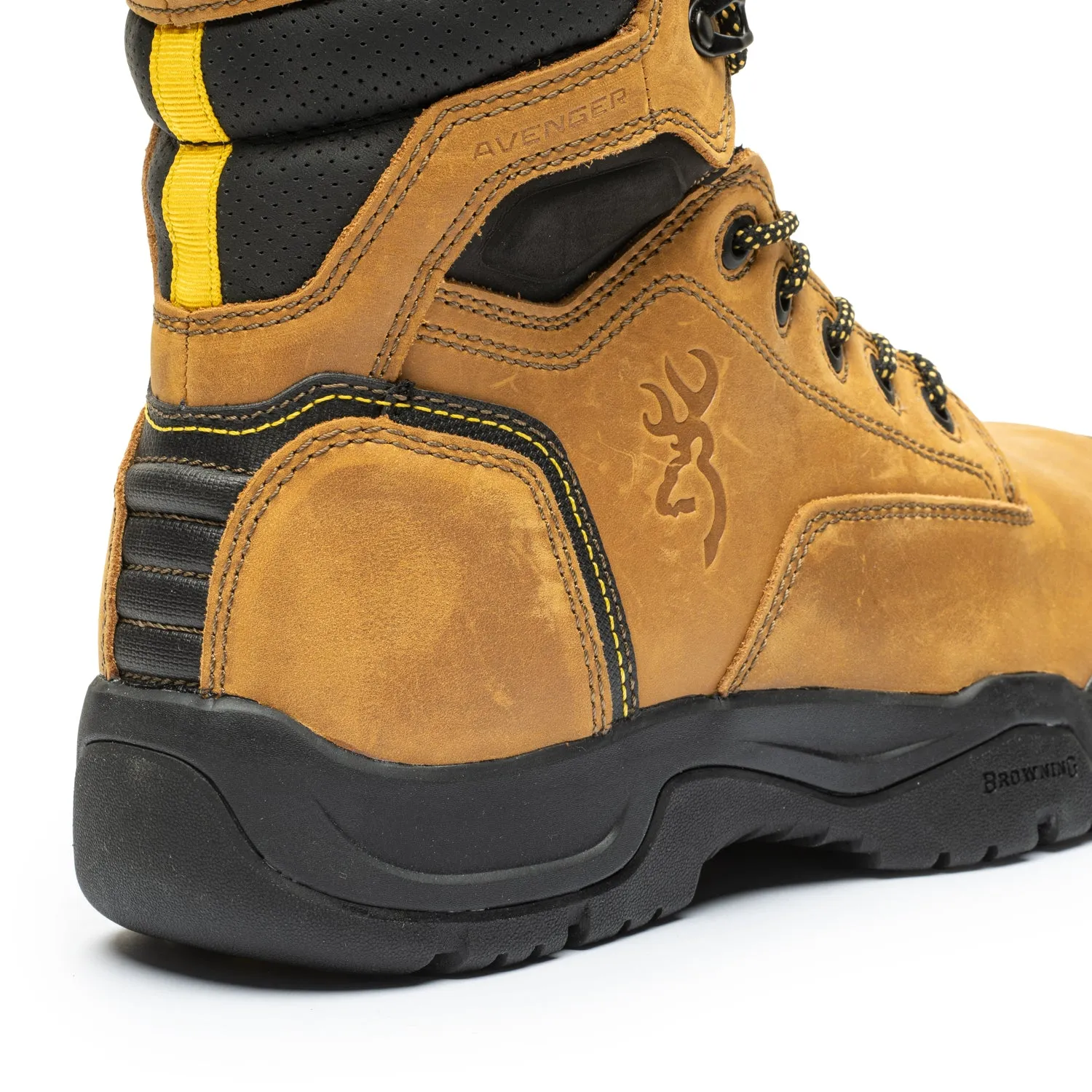 Avenger Men's 8" Composite Toe Work Boots 346360 - Limited Sizing mesh material
