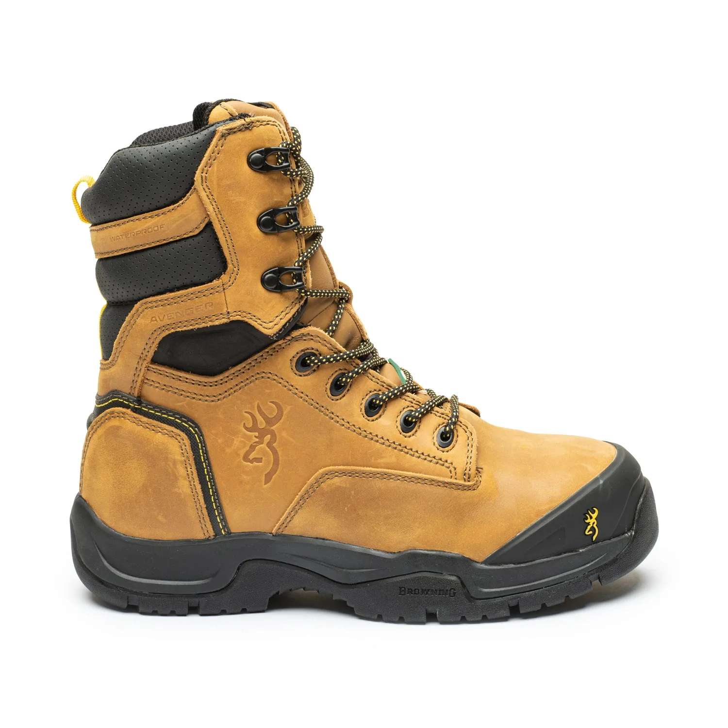 Avenger Men's 8" Composite Toe Work Boots 346360 - Limited Sizing Wine Rich Minimal Weight