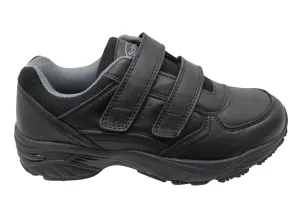 Scholl Orthaheel Amaze Mens Leather Comfortable Adjustable Strap Shoes Fresh Ride Dynamic Edge