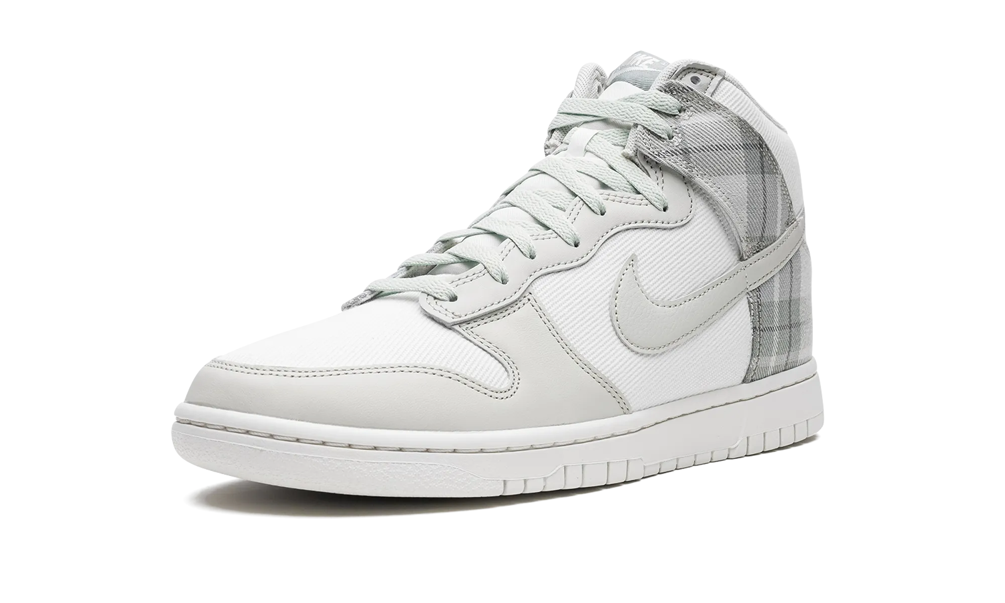 Modern Minimal Dunk High "Plaid - Summit White"