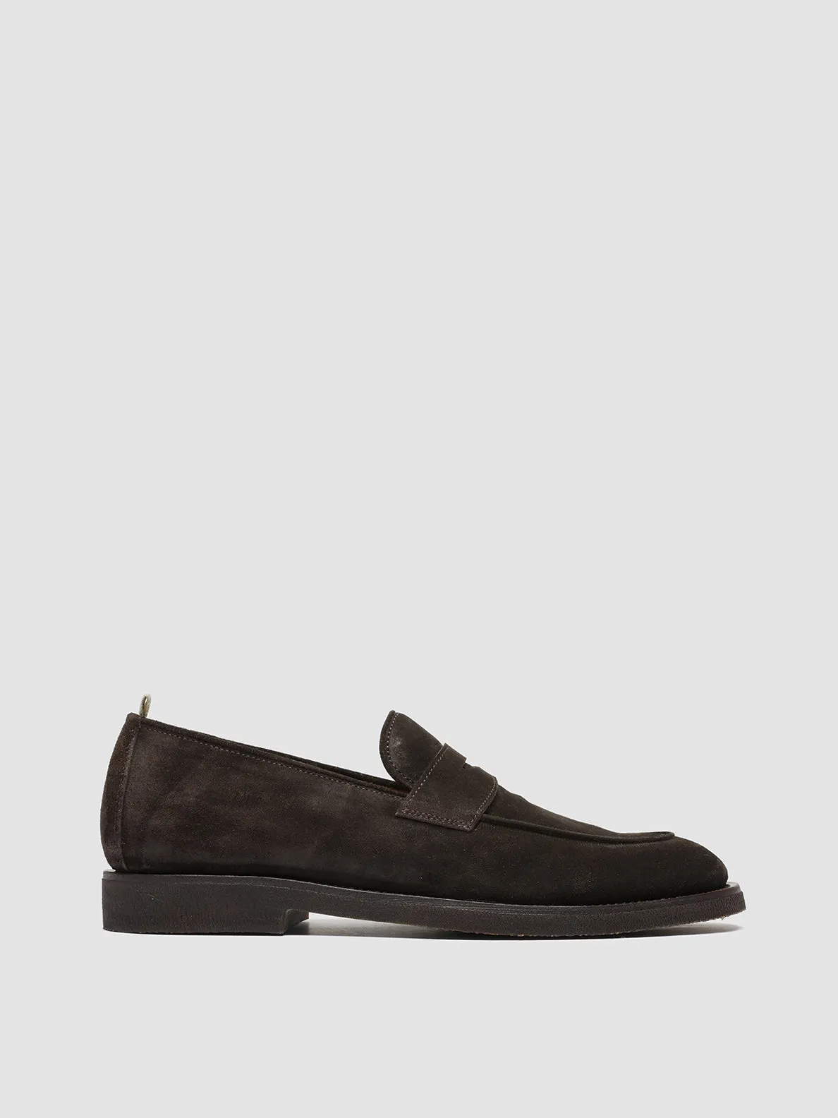 Team Jog Lace Up Design OPERA FLEXI 101 - Brown Suede Penny Loafers