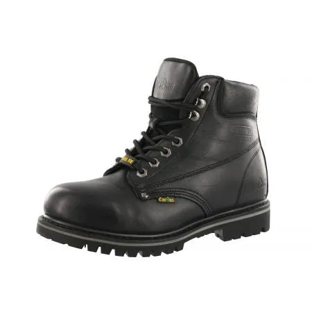 Cactus Men Black Steel Toe Work Boots Oil Resistant 622S Pull-on style