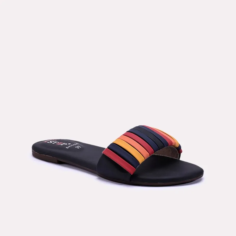 Beach Slip-On Stylish Casuals Gleam Black Casual Flats 0411500