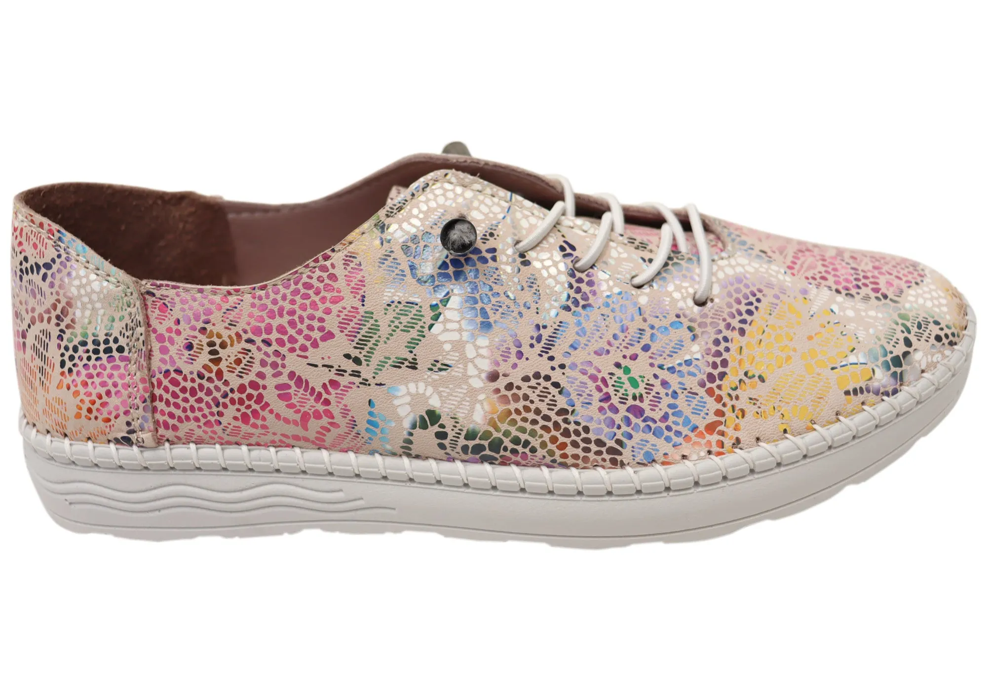 Slim Line Sweat Resistant Indoor Fitness Orizonte Flowerdrum Womens Comfortable Leather European Shoes