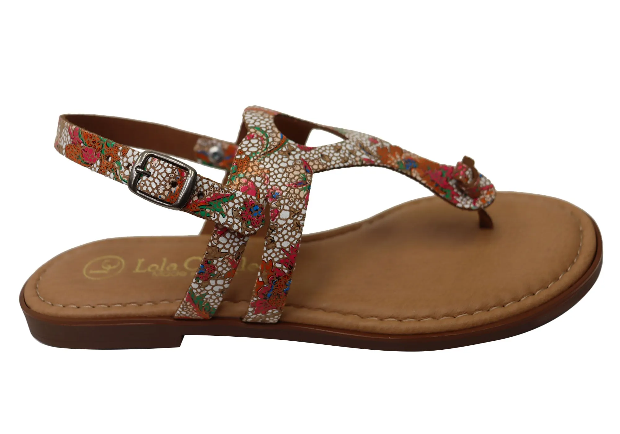 Lola Canales Cidney Womens Comfortable Leather Sandals Made In Spain Stylish Sandals Quick Drying