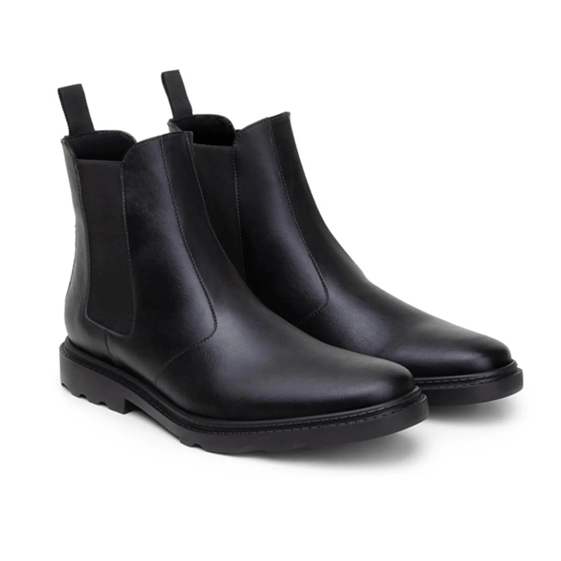 Slip Resistant Rough Terrain 'Work Chelsea' Unisex Chelsea vegan boots by Ahimsa - black