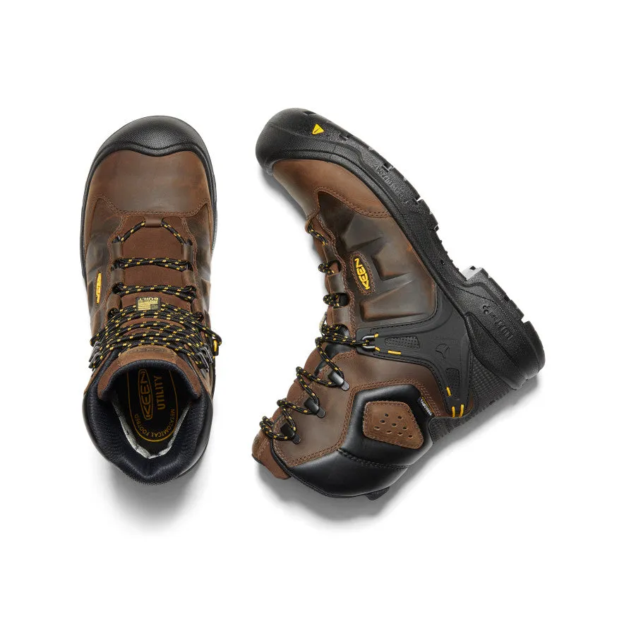 Thermal Core Rough Trail Hiker Outdoor Chore Men's Dover 8" Insulated Waterproof Boot (Carbon Toe)  |  Dark Earth/Black