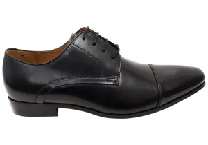 Workplace Ease City Chic Florsheim Mens Clayton Cap Toe Derby EEE Wide Leather Dress Shoes