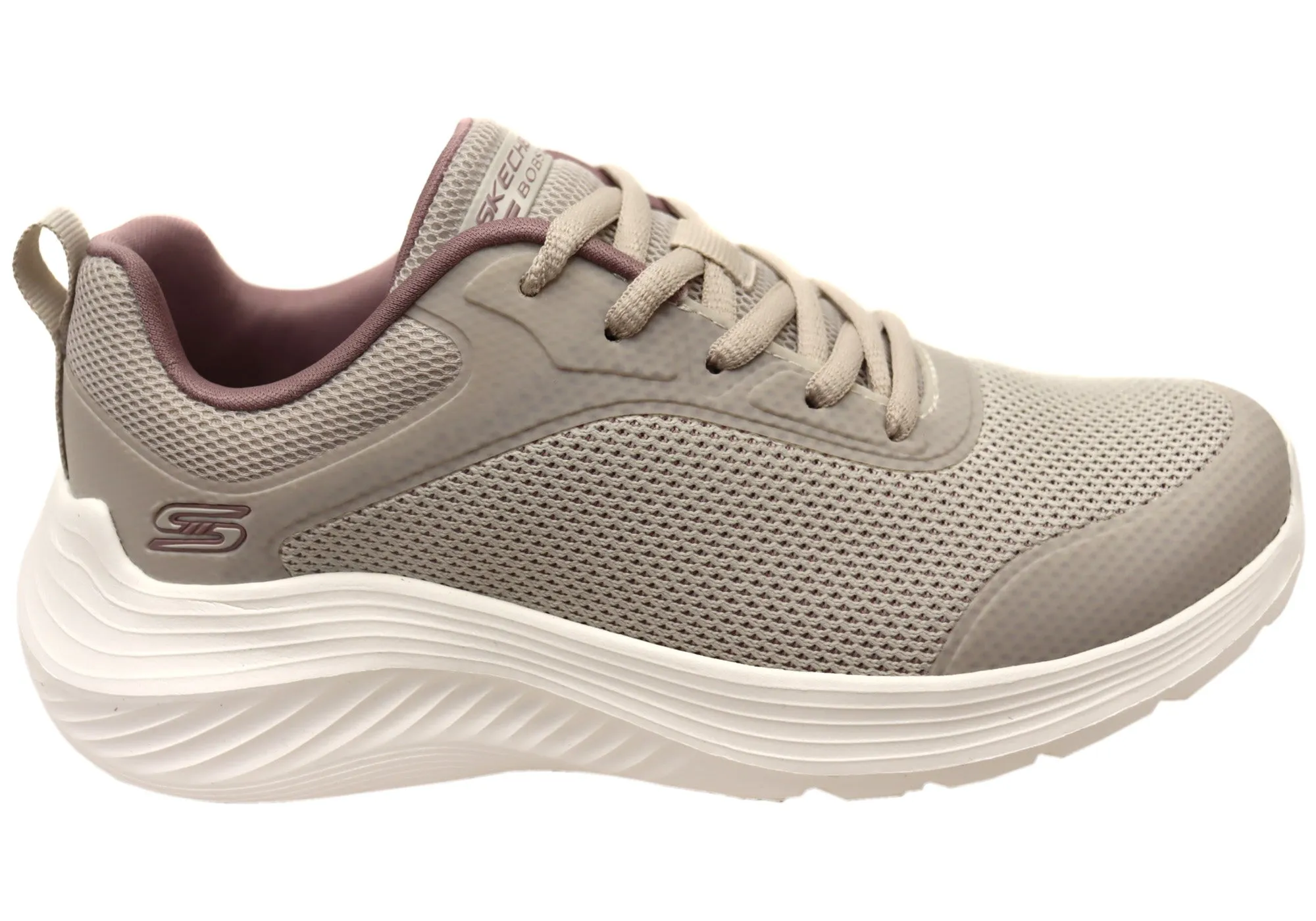 construction Flexible Fit City Adventure Skechers Womens BOBS Squad Waves Open Water Comfortable Shoes