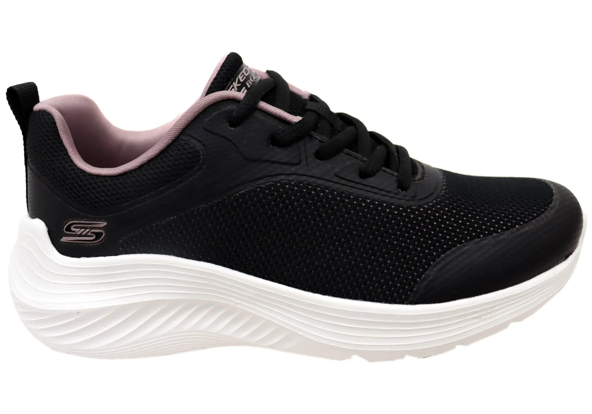 Skechers Womens BOBS Squad Waves Open Water Comfortable Shoes Love Path Cool Pop