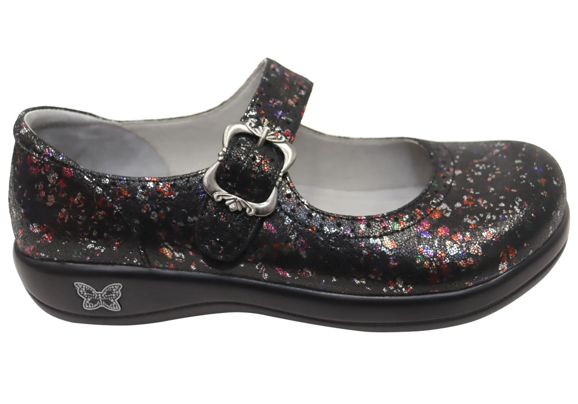 Alegria Kourtney Womens Leather Mary Jane Shoes Ankle wrap Toe box