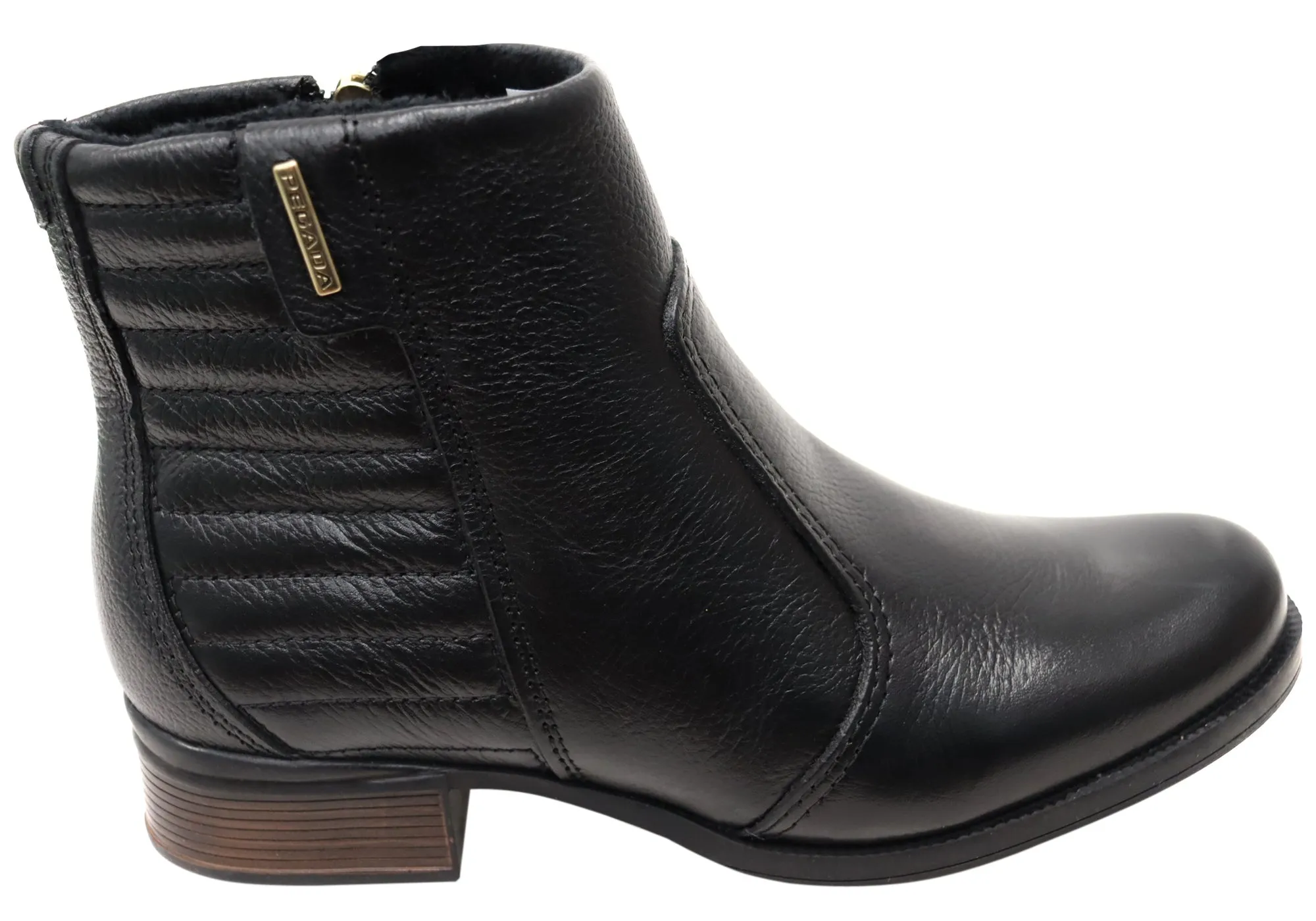 Cushioned Step Weather Resistant User Pegada Dulce Womens Comfortable Brazilian Leather Ankle Boots