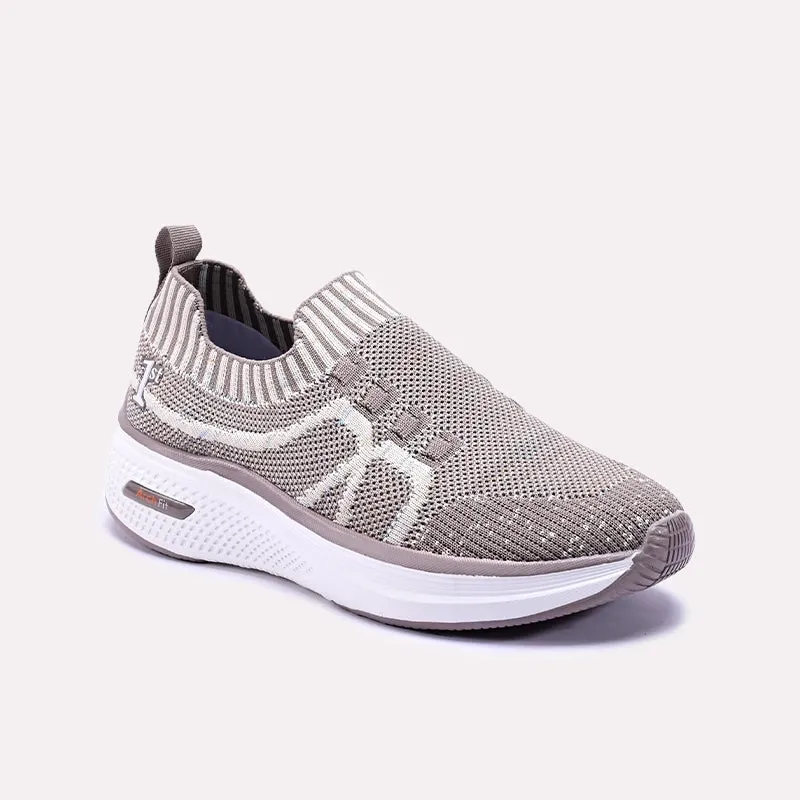 Everyday Performance Indoor Wear Nymira Brown Slip On Sneakers 0440774