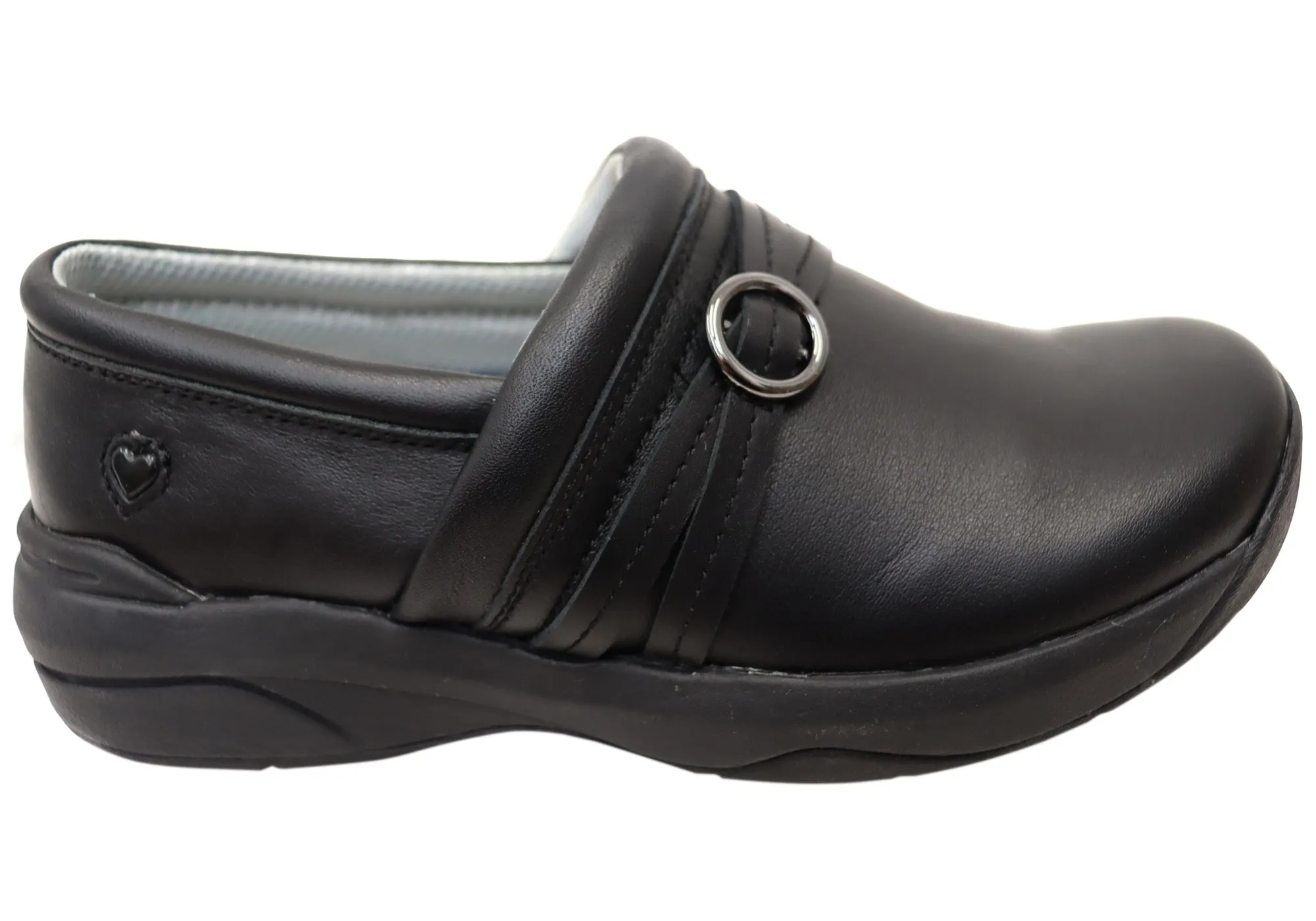 Comfort Shank Nurse Mates Ceri Womens Comfortable Wide Fit Leather Slip On Shoes