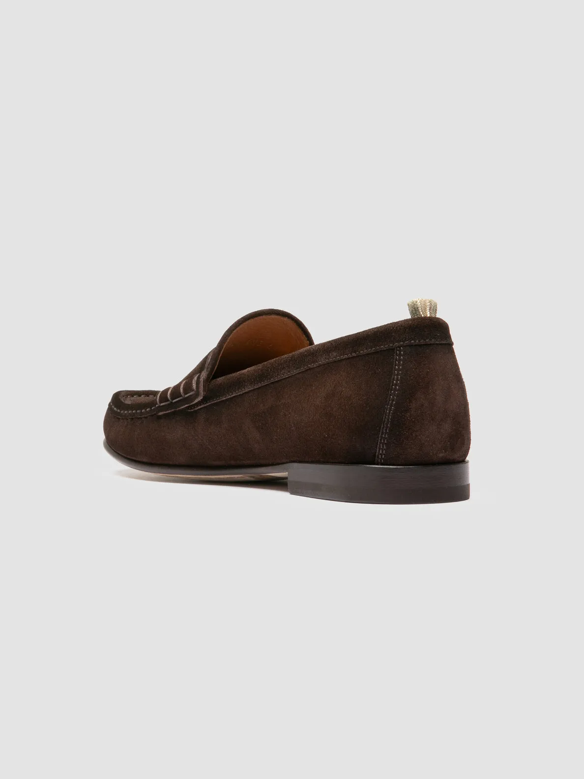 Footstep Care Jogging Ease BALFRON 002 - Dark Brown Suede Penny Loafer