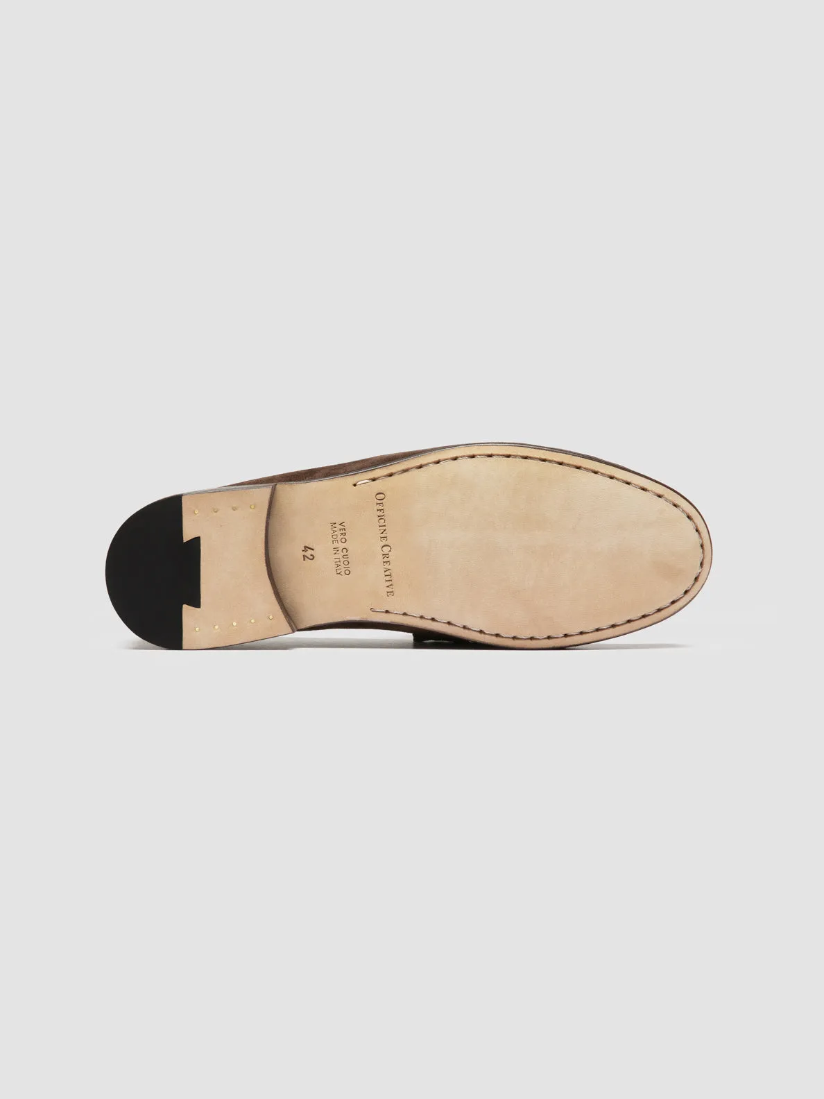 Lace   Up Strong Hike BALFRON 002 - Dark Brown Suede Penny Loafer