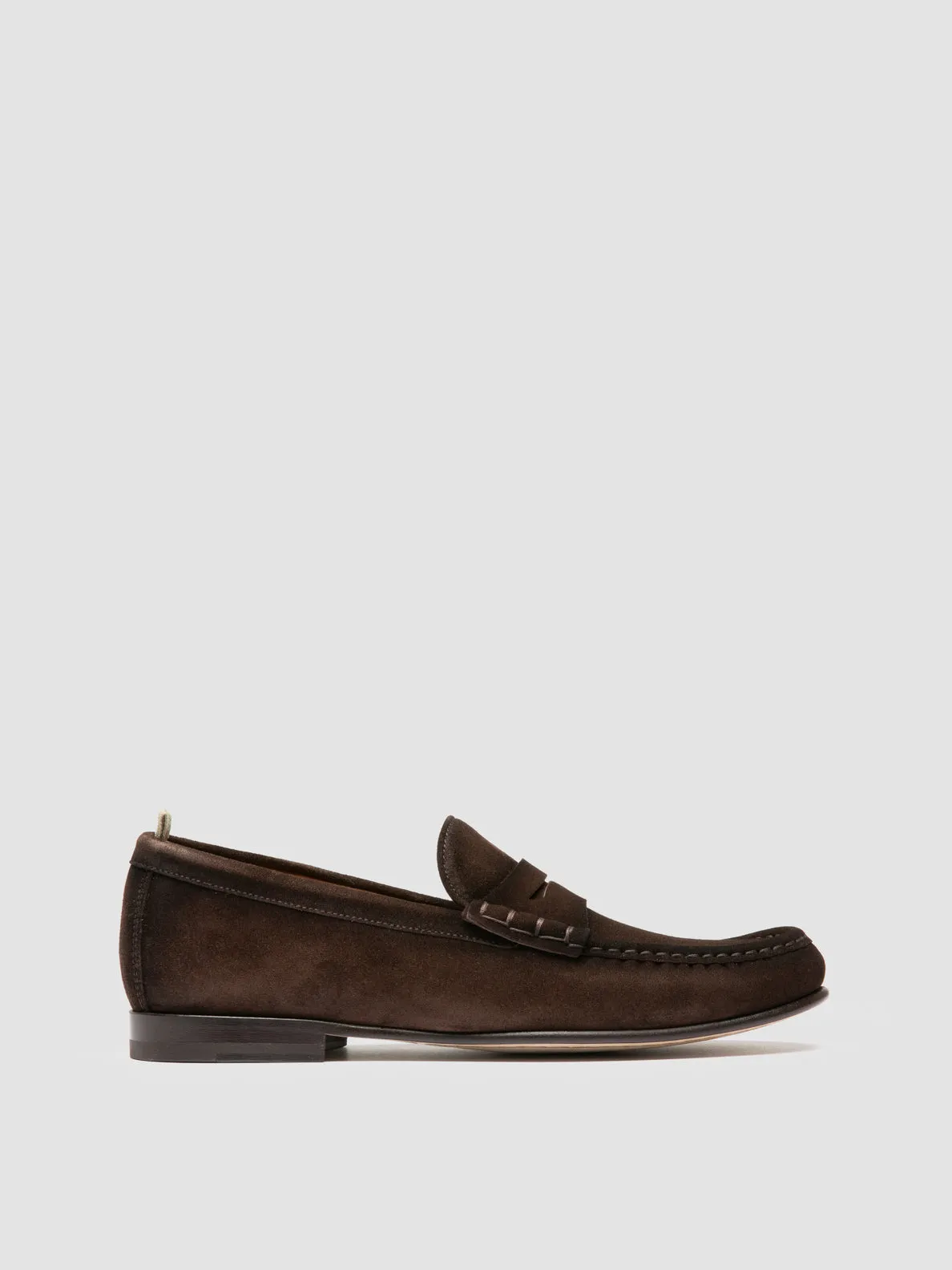 Peak Path Modern Touch BALFRON 002 - Dark Brown Suede Penny Loafer