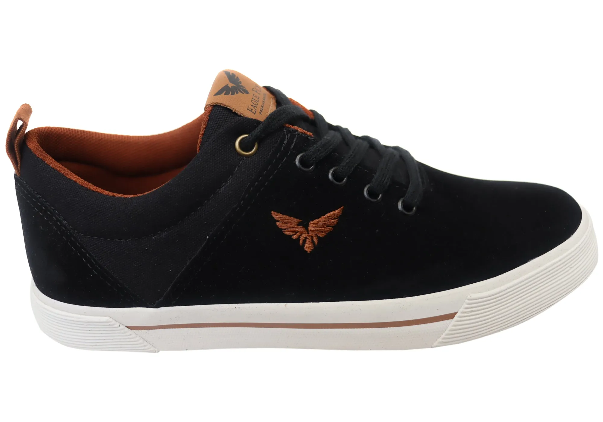 Eagle Fly Mark Mens Comfortable Lace Up Casual Shoes Made In Brazil On Foot