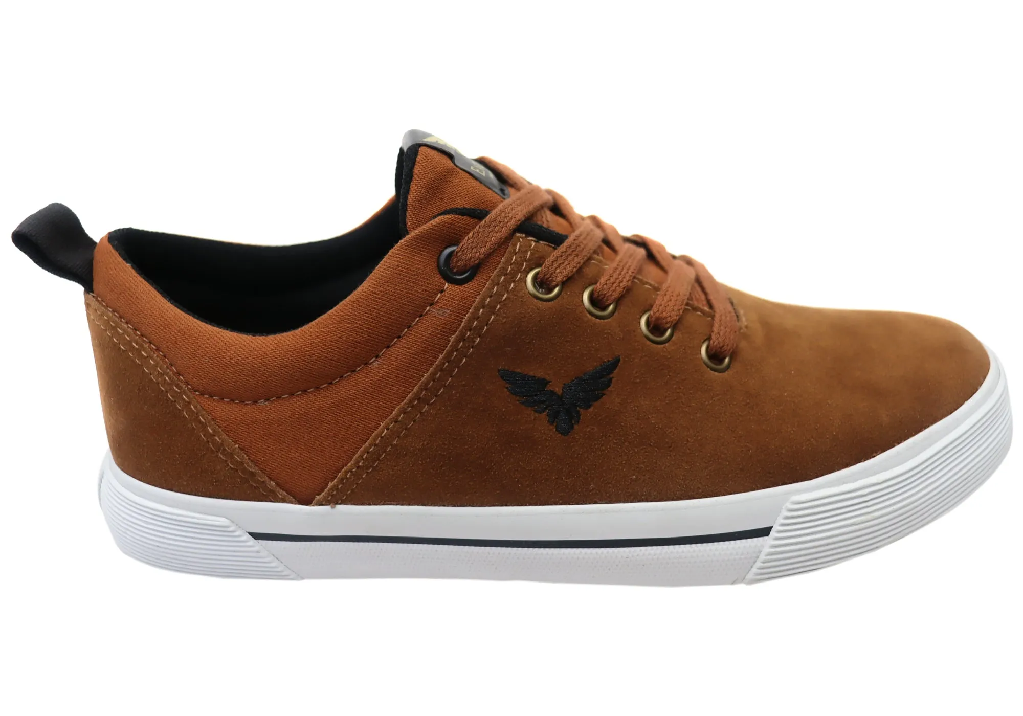 Eagle Fly Mark Mens Comfortable Lace Up Casual Shoes Made In Brazil Outdoor Sport Block Stride