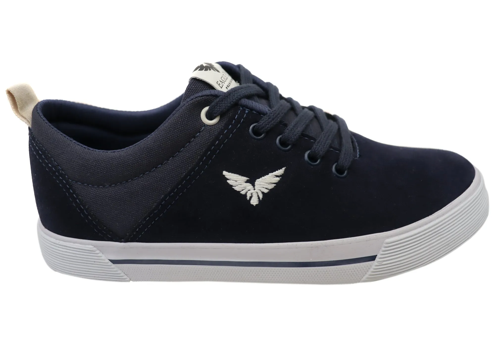 Heel Support Eagle Fly Mark Mens Comfortable Lace Up Casual Shoes Made In Brazil