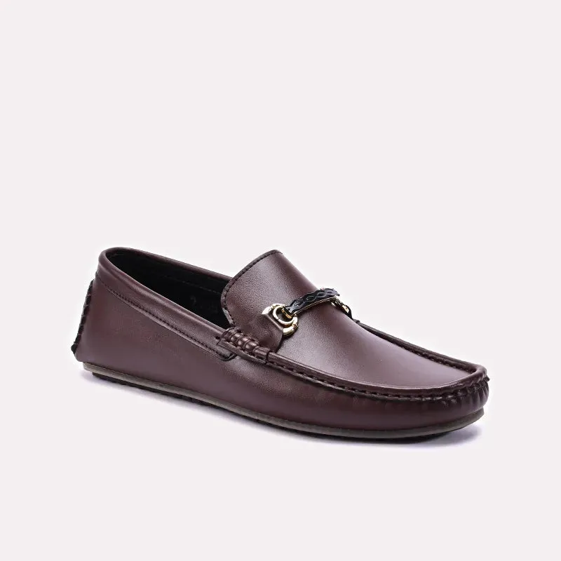 Indoor Comfort Soft White Brown Horsebit Loafers 0130897