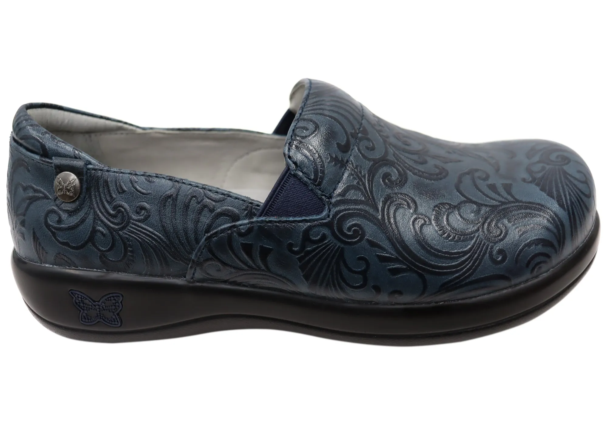 orthopedic Alegria Keli Womens Leather Comfortable Slip On Shoes