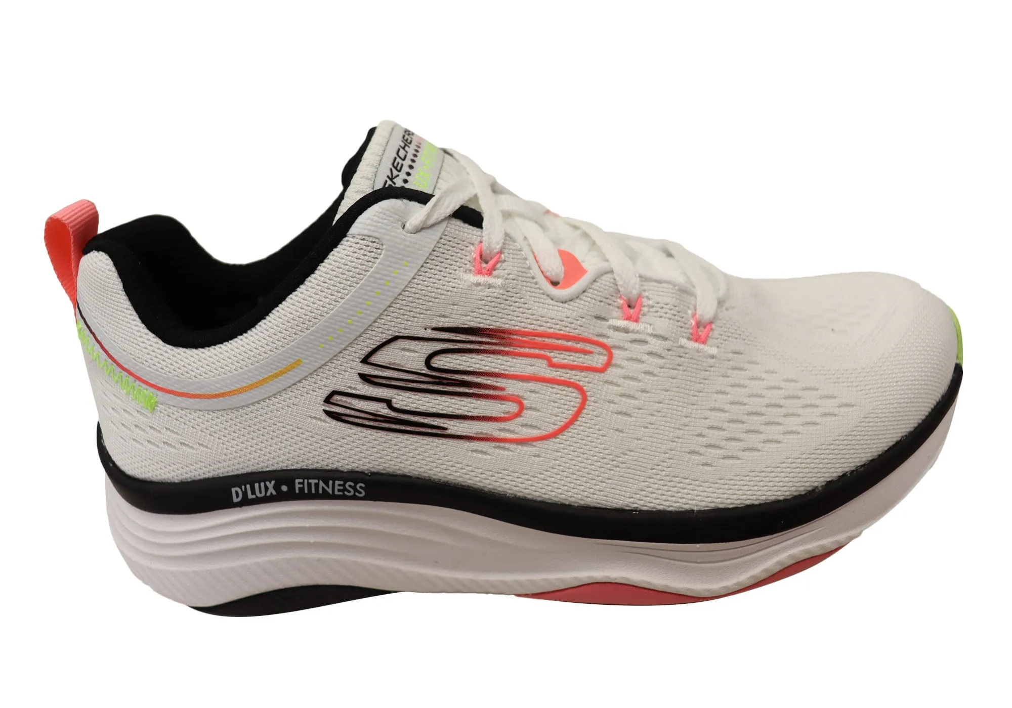 Dad Style Skechers Womens Relaxed Fit D Lux Fitness New Moxie Shoes