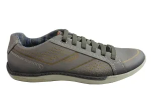 Subtle Detail Pegada Hank Mens Leather Slip On Comfort Casual Shoes Made In Brazil
