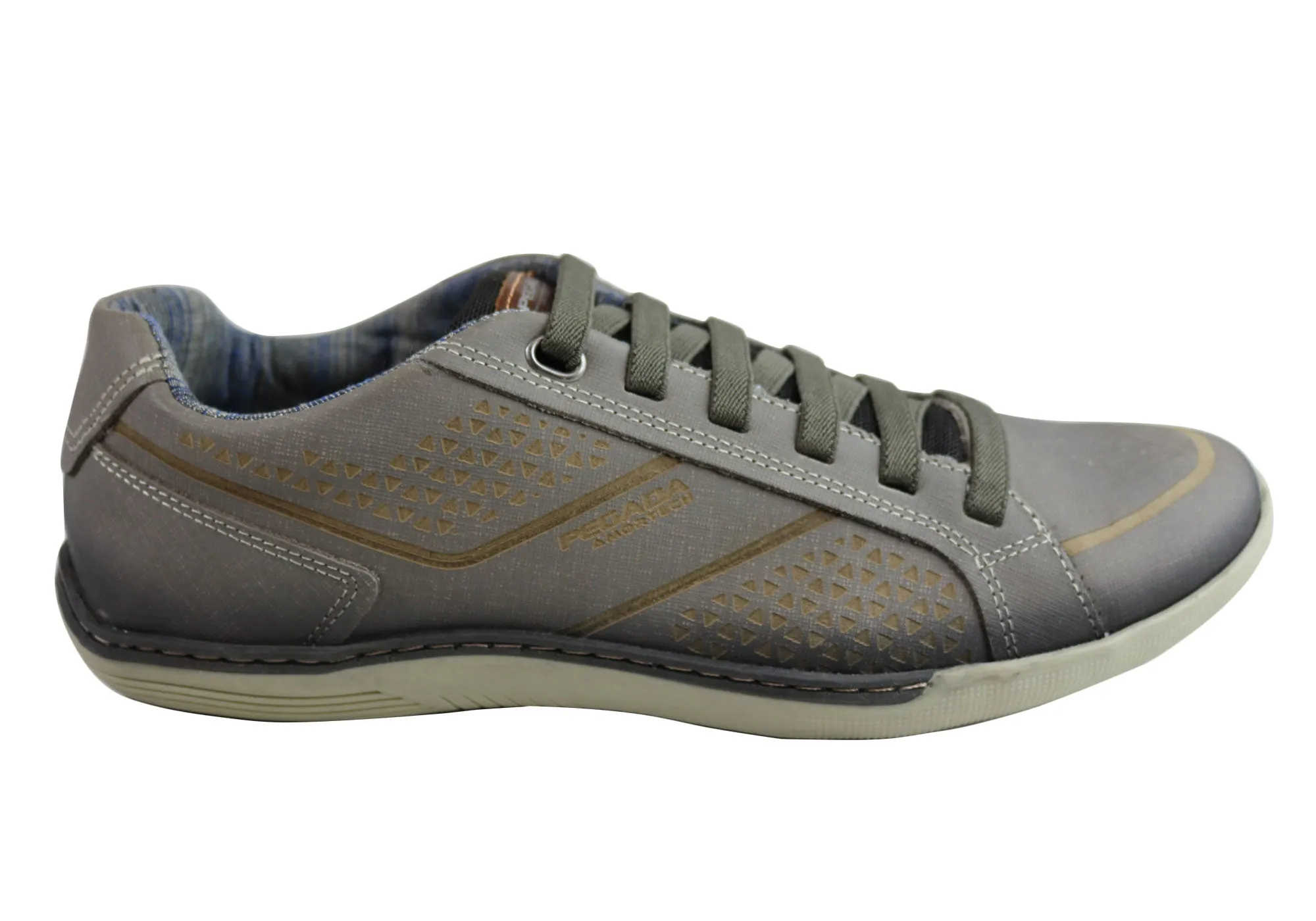 Subtle Detail Pegada Hank Mens Leather Slip On Comfort Casual Shoes Made In Brazil