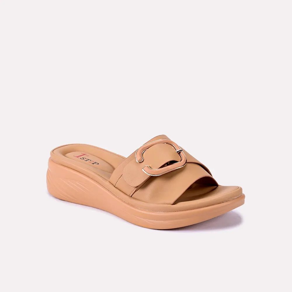 Maya Mustard Thick Sole Slippers 0412581 cushioned collar Chill Step