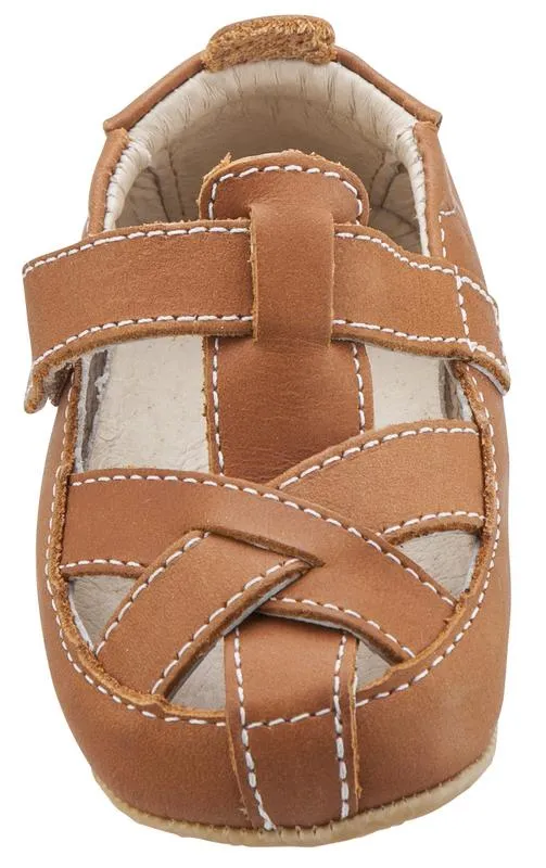 Old Soles Boy's and Girl's Thread Shoe Fisherman Leather Sandals, Tan Stone Glow