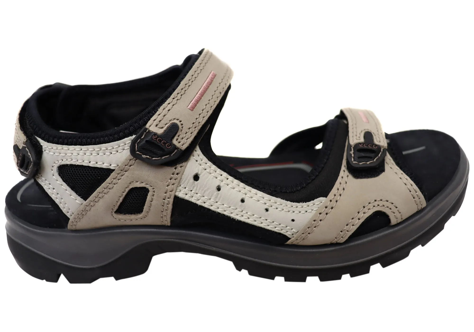 ECCO Womens Offroad Comfortable Leather Adjustable Sandals Comfortable Flip-flops for Men
