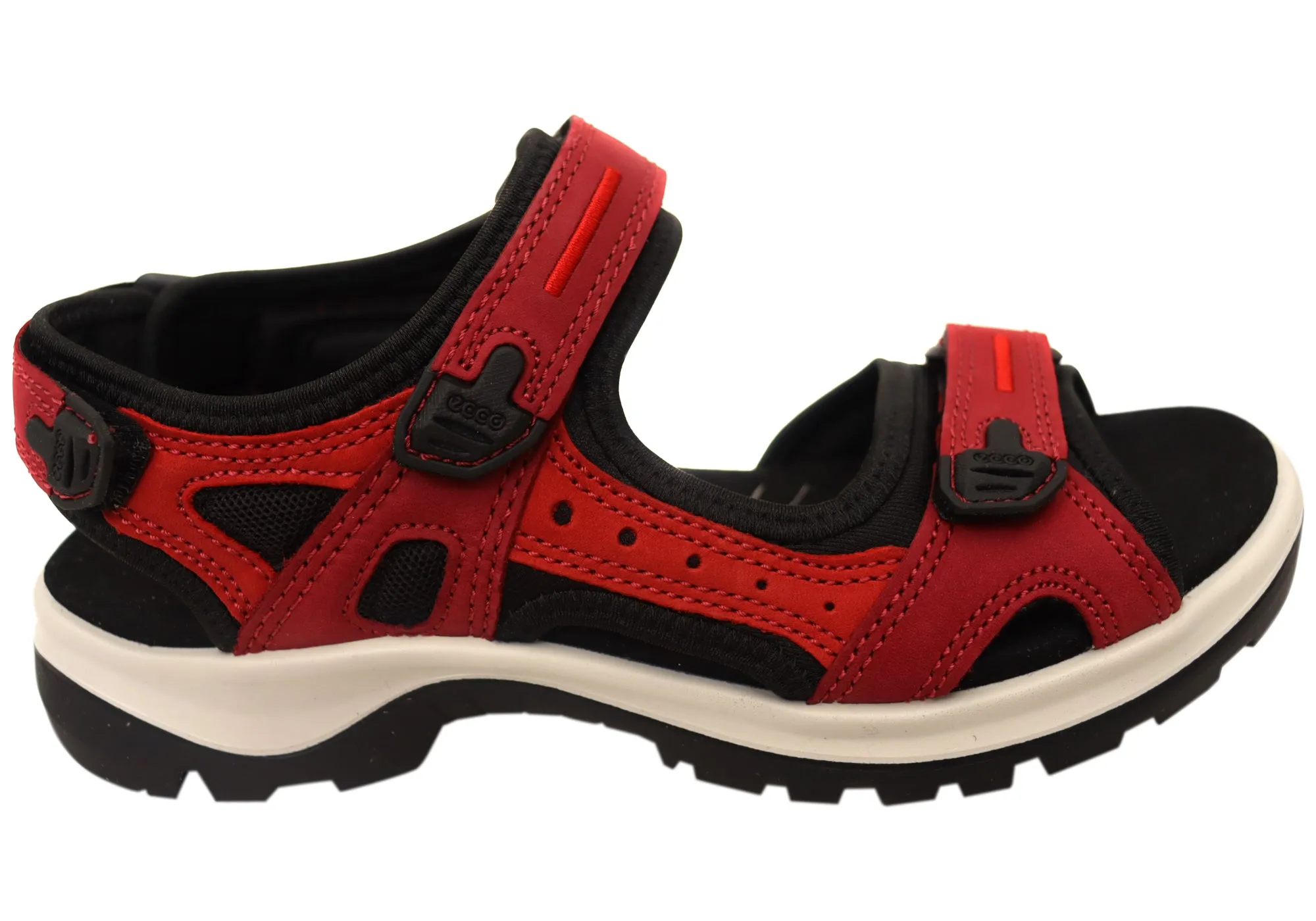 No Tightness ECCO Womens Offroad Comfortable Leather Adjustable Sandals