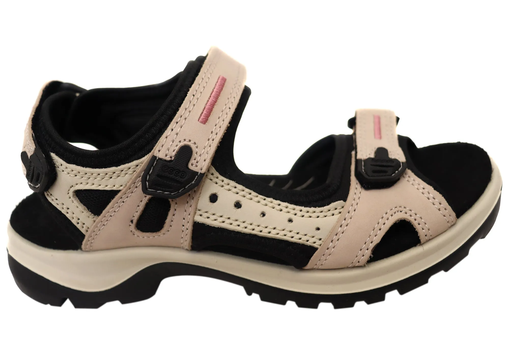 ECCO Womens Offroad Comfortable Leather Adjustable Sandals Drive Day