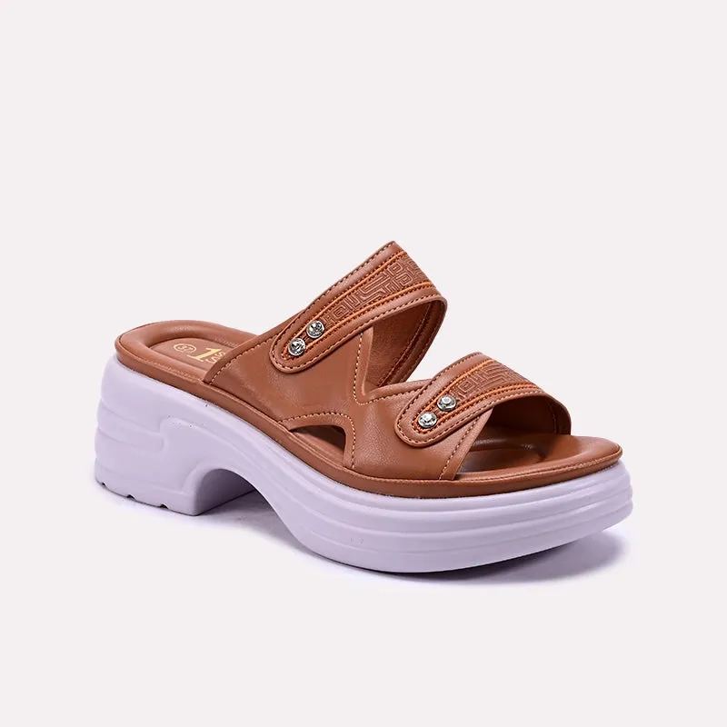 Mustard Thick Sole Slippers 0412931 Trendy Appearance Comfort arch