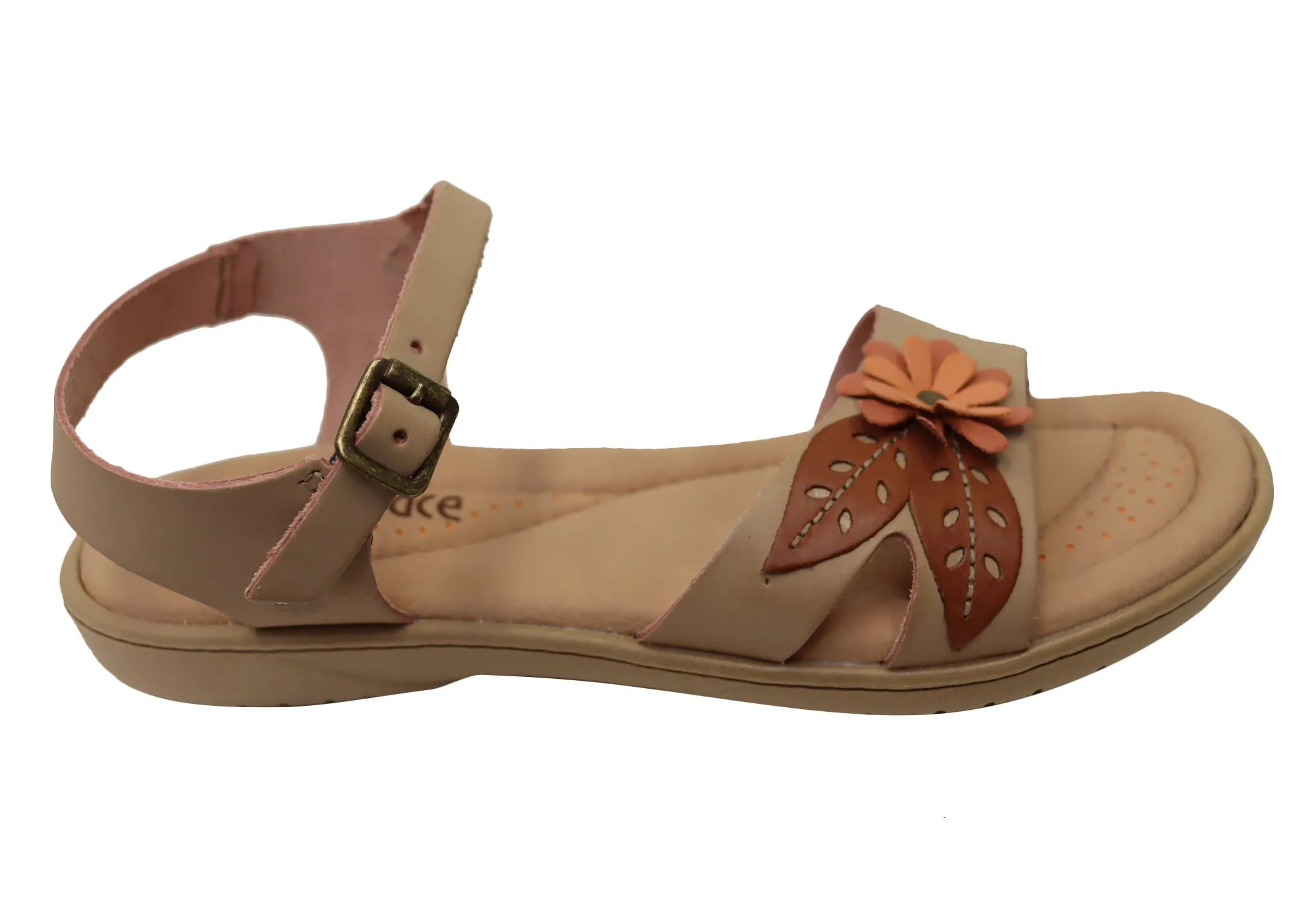 All-Day Wear Chill Essential New Face Mindy Womens Comfortable Leather Sandals Made In Brazil