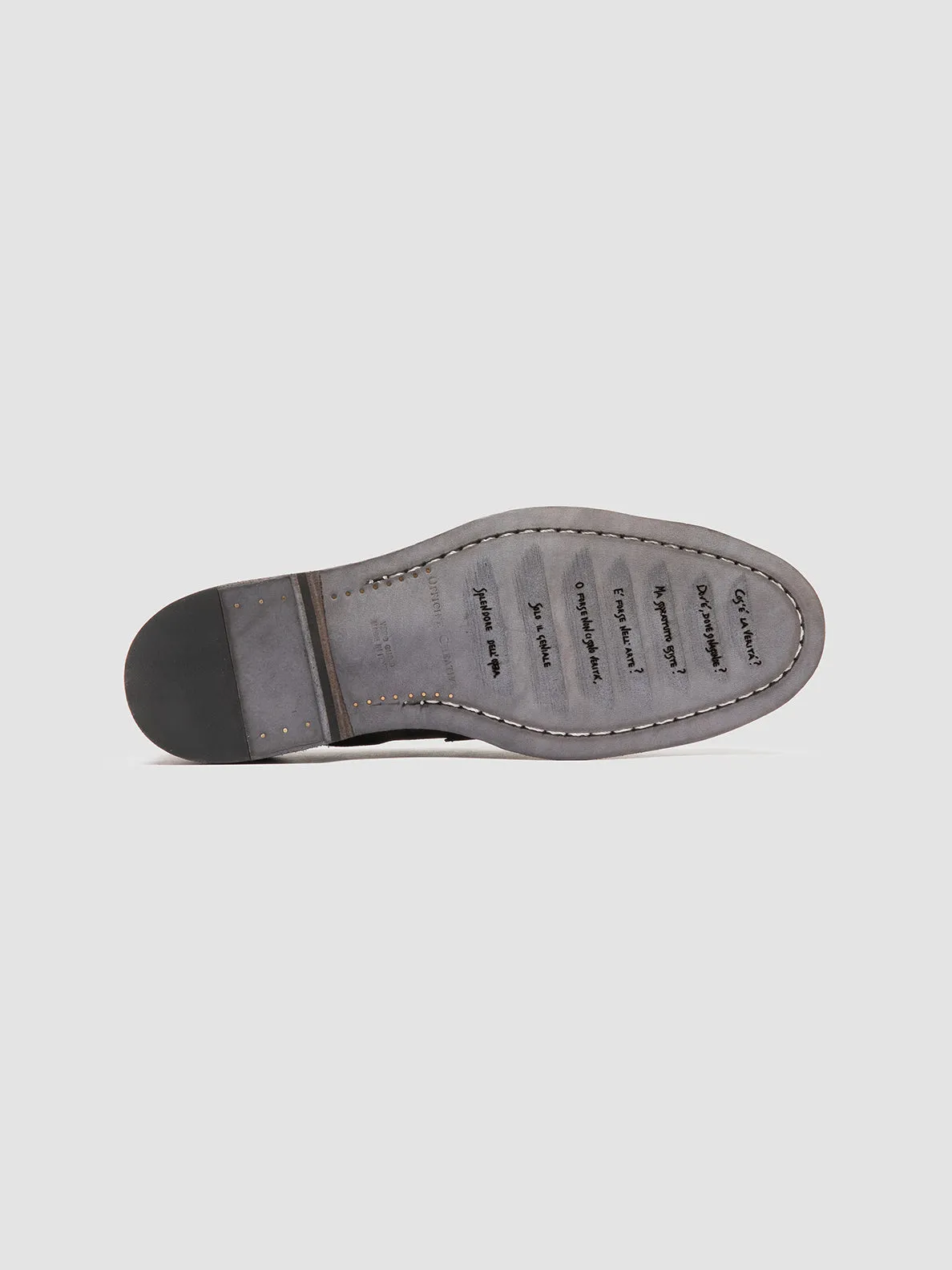 Every Journey SOUND 001 - Grey Suede Penny Loafers
