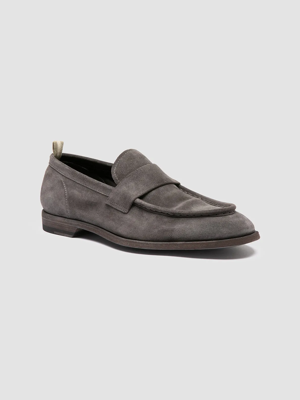 SOUND 001 - Grey Suede Penny Loafers Hybrid Look