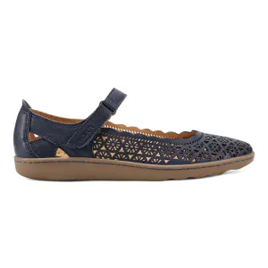 Lady Perforated Slip-On Ballet Flat Sandal Style