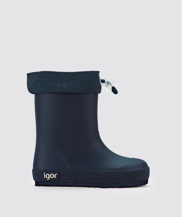 Igor Yogi Cuello Rain Boots, Marino Social Butterfly