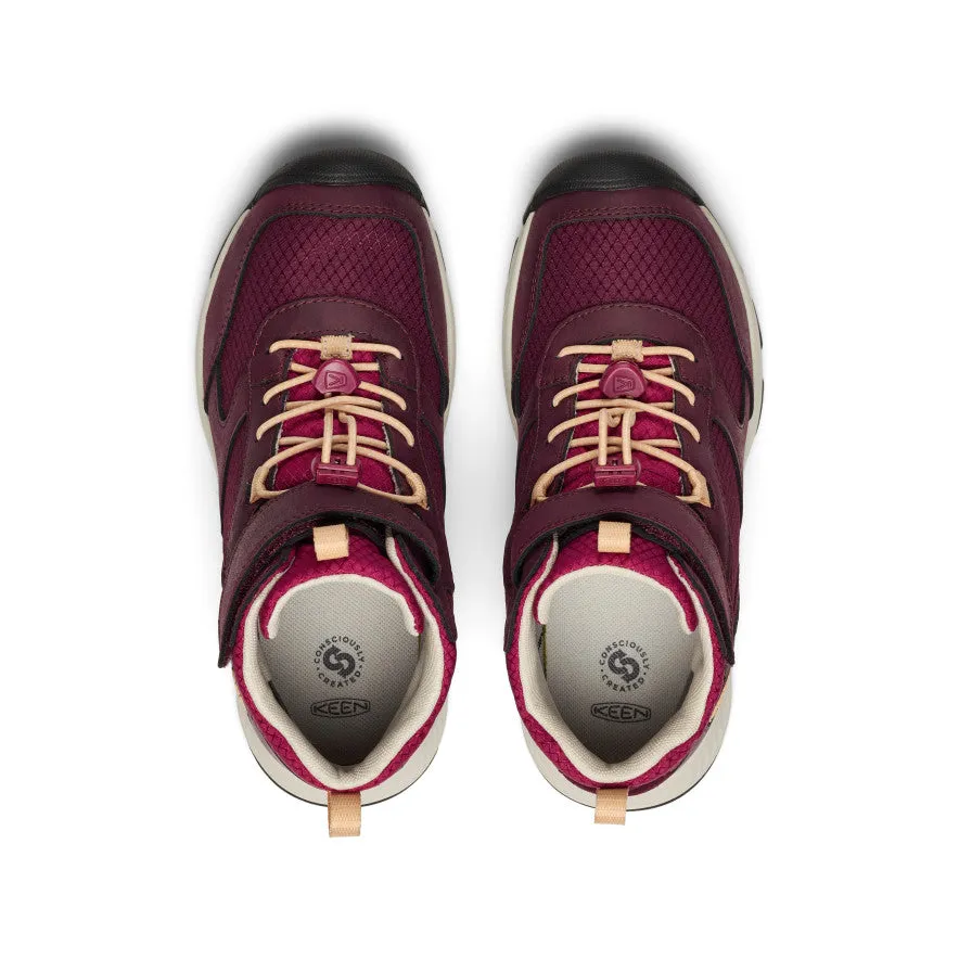 Family Reunion Big Kids' Skua Waterproof Boot  |  Fig/Peach Fuzz