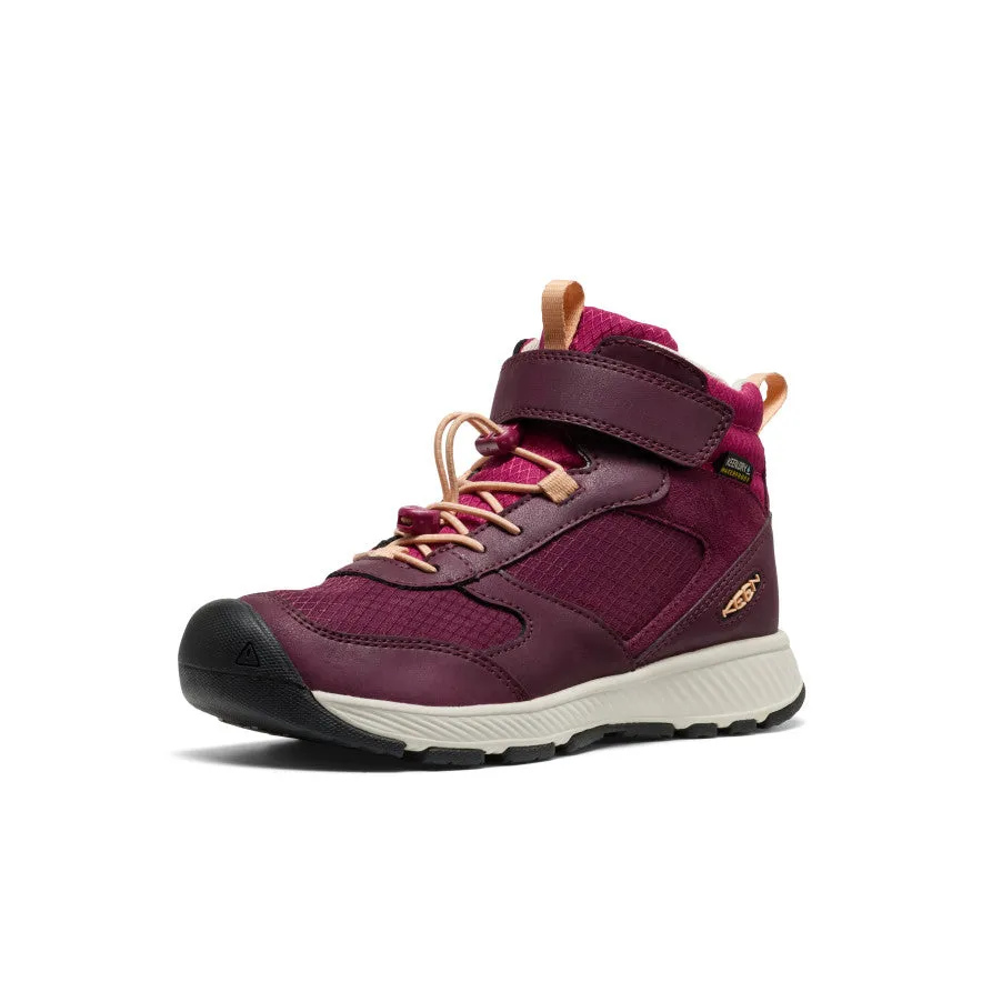 Big Kids' Skua Waterproof Boot  |  Fig/Peach Fuzz Stable Support Functional Minimalist Flexible Frame Functional Minimalist