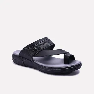 Black Comfy Casual Slippers 0151116 Beach Slip-On