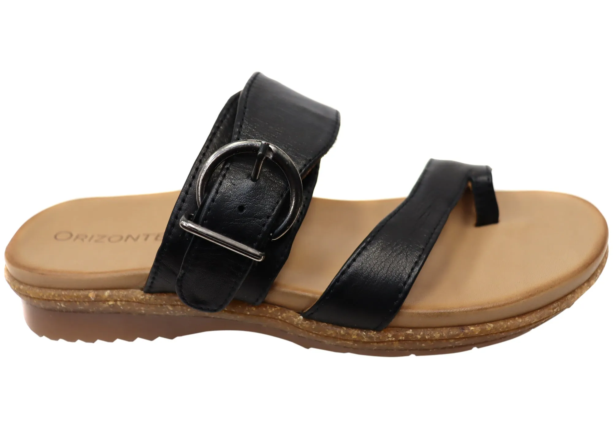 Mood Boost Open Feel Orizonte Martha Womens European Leather Thongs Sandals